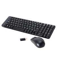 TECLADO/MOUSE LOGITECH MK220 NEGRO INALAMBRICOS COMPACTO USB ALCANCE H