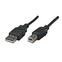 CABLE USB,MANHATTAN,374507, V2.0 A-B 0.5M, NEGRO