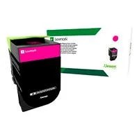TONER LEXMARK 70C80M0 MAGENTA, RENDIMIENTO ESTANDAR 1000 PAGINAS, PARA