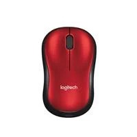 MOUSE LOGITECH M185 ROJO OPTICO INALAMBRICO MINI RECEPTOR USB PC/MAC/C