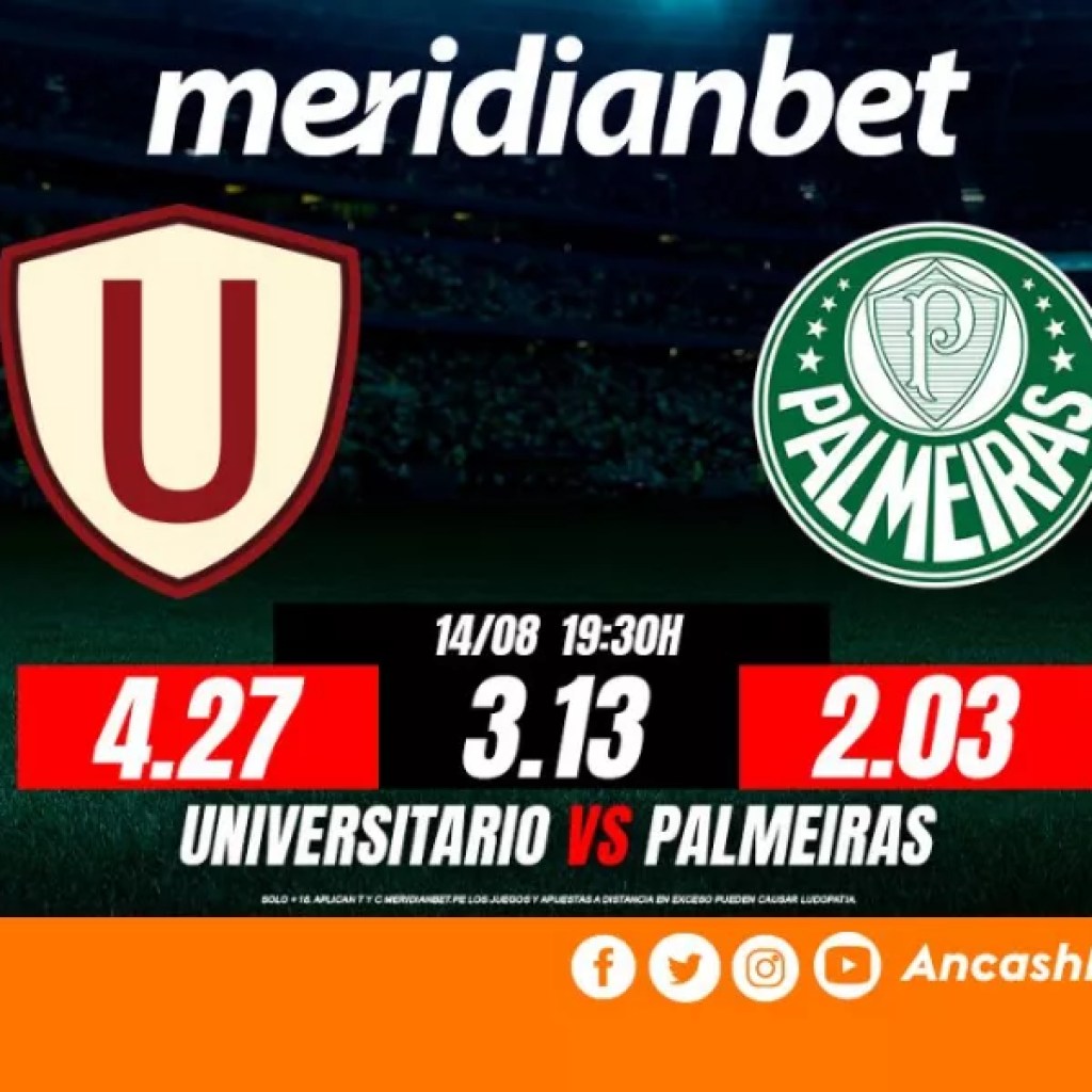 Universitario vs Palmeiras: ¡Meridianbet te lleva a ver este partidazo por Copa Libertadores desde palco! – Peru vision digital Universitario vs Palmeiras: ¡Meridianbet te lleva a ver este partidazo por Copa Libertadores desde palco! – Peru vision digital
