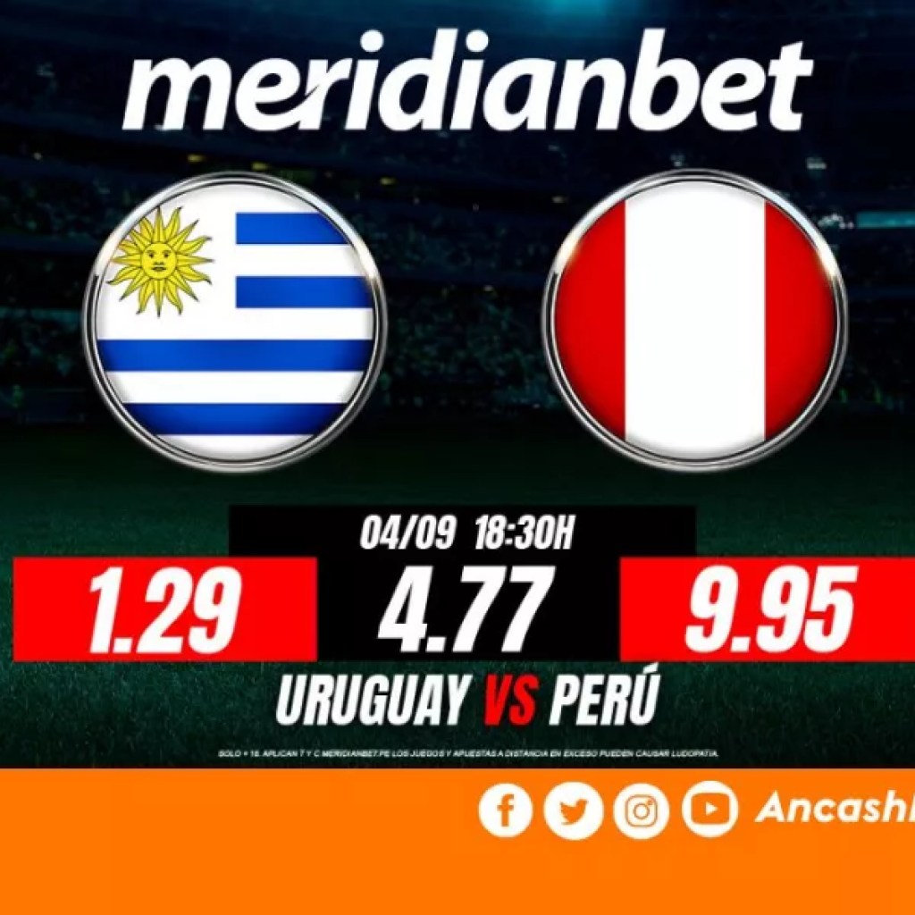 Uruguay vs Perú: ¡Recarga desde S/. 50, juega en las Eliminatorias Sudamericanas y ganarás fabulosos premios tecnológicos con Meridianbet! – Peru vision digital Uruguay vs Perú: ¡Recarga desde S/. 50, juega en las Eliminatorias Sudamericanas y ganarás fabulosos premios tecnológicos con Meridianbet! – Peru vision digital