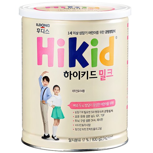 일동후디스 하이키드 밀크, 600g, 2개