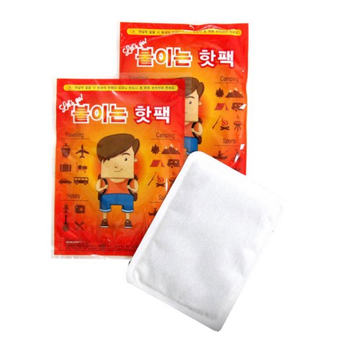 [100매] 강추 휴대용 붙이는 핫팩, 350개