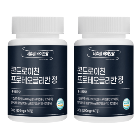 프로테오글리칸 콘드로이친 프리테오글리칸 콘도로이친 600mg, 6개, 60정