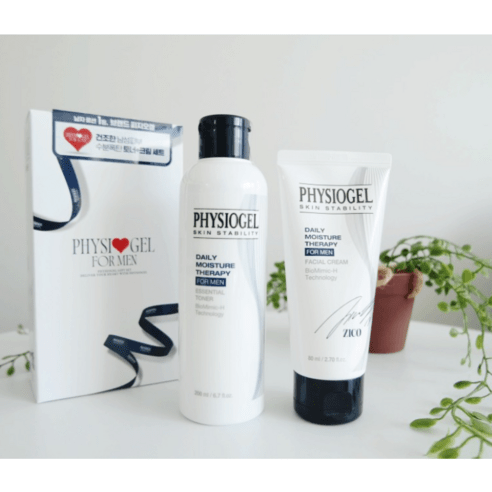[본사정품] 피지오겔 PHYSIOGEL 포맨 DMT 2종 세트(토너200ml+크림80ml) FOR MEN DMT ESSENTIAL TONER + CREAM, 1개