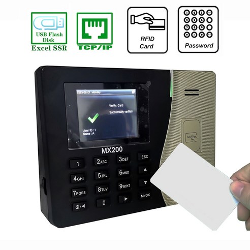 출퇴근기록기 출퇴근 지문인식기 근태관리기 ZKTime 50 TcpIp RFID 125kHz 출석 시스템 SSR 근접 카드 시간 시계 직원 제어 기계 전자 장치, 3)Spanish Menu