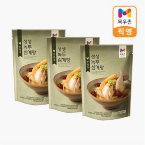 목우촌 생생 녹두삼계탕 1kg, 6개