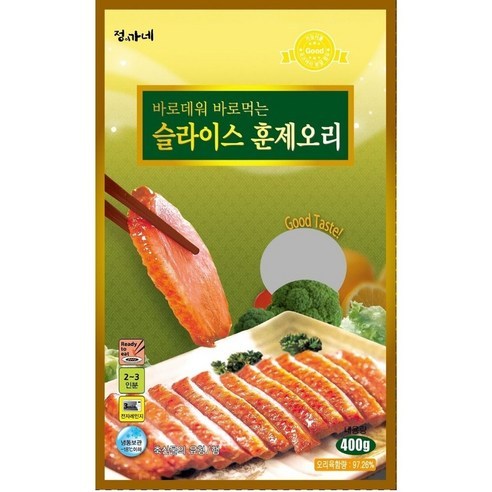 정이가네 슬라이스 훈제오리 400g, 1개