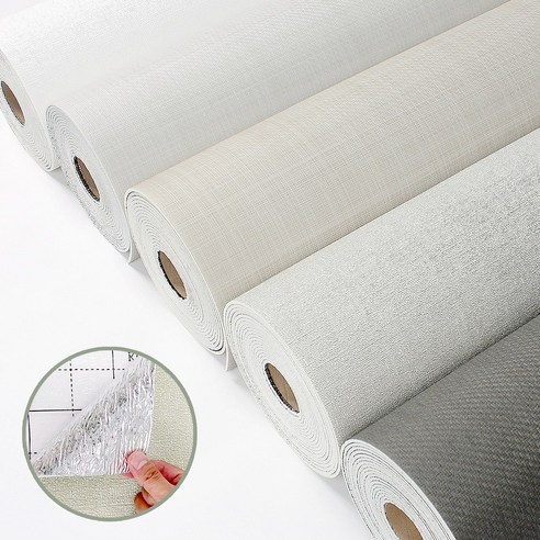 접착식 단열벽지 곰팡이벽지 보온벽지 결로방지, 오가닉그레이 100cm X 2.5m