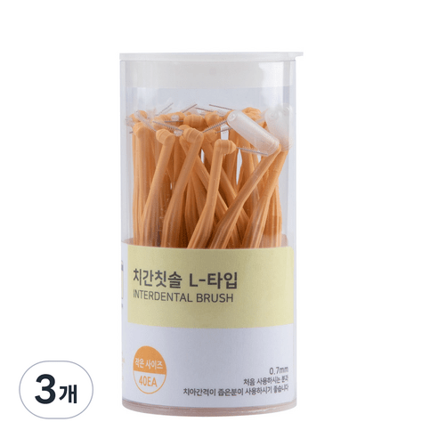 SGS 어금니용 L타입 치간칫솔 SSS, 40개입, 3개