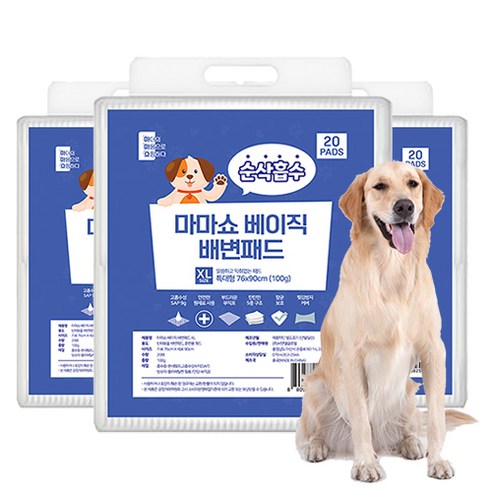 마마쇼 베이직 배변패드, 1개, 50개입