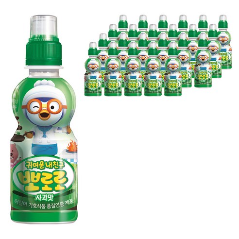 팔도 뽀로로음료 235ml x 24개 샤인머스캣, 샤인머스캣맛