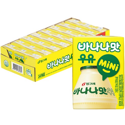 빙그레 바나나맛우유 kids 120ml, 144개