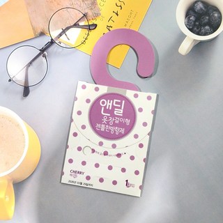 앤딜 옷장걸이형 젠틀한 방향제, 체리향, 12개, 2ml
