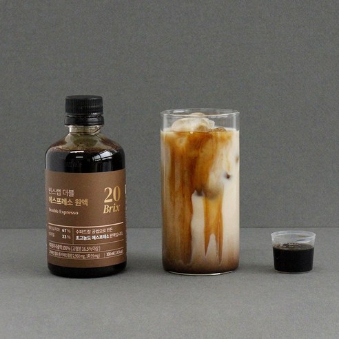 빈스랩 초고농도(20Brix) 콜드브루 더블 에스프레소 원액 300ml 30잔 분량, 1개입, 1개