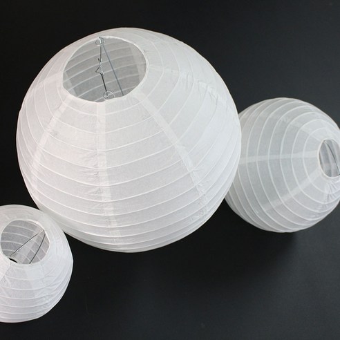 한지등 전등갓 대(30cm) 소(15cm) 갓전구 종이등 등만들기 인테리어소품 계절소품
