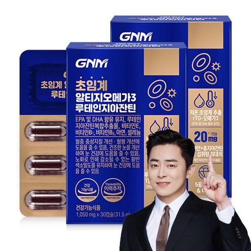 GNM 초임계 알티지오메가3 루테인 지아잔틴 / rTG 비타민B 아연 셀레늄 비타민E, 30정, 4개