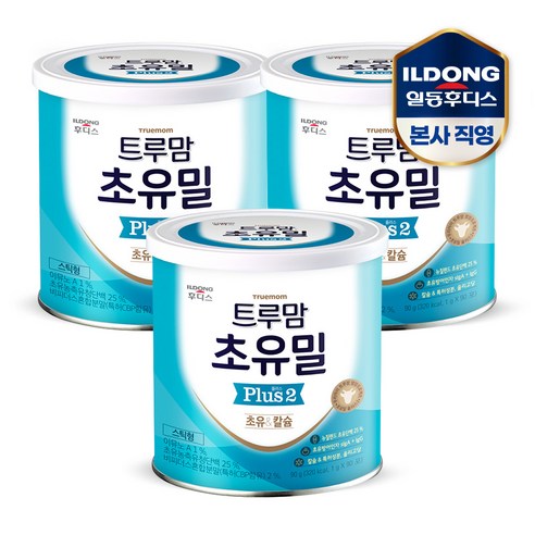 후디스 트루맘 초유밀 플러스 2단계, 90g, 3개