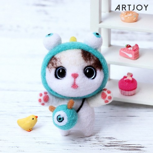 아트조이 DIY 양모펠트 키트, 1세트, 공룡 시바