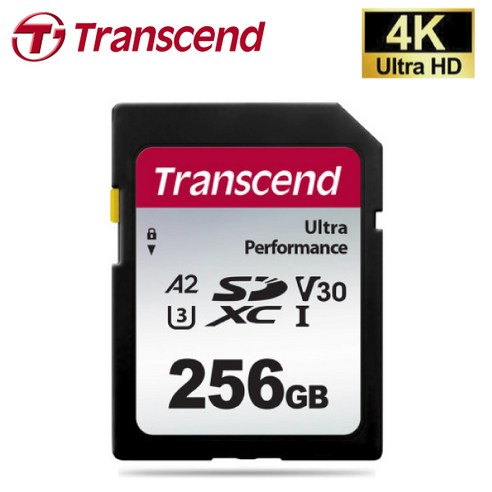 트랜센드 SONY 소니 FDR-AX43 / FDR-AX43A 캠코더전용 256G SD메모리카드 Class10 4K촬영지원, 256GB