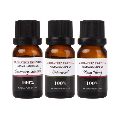 아로하트리즈 에센셜오일 로즈마리 + 시더우드 + 일랑일랑, 10ml, 1세트