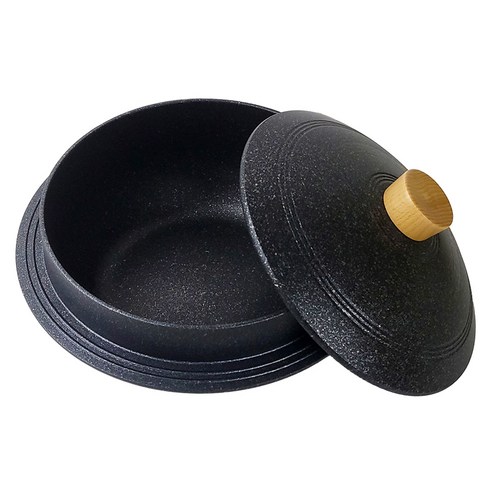 키친아트 우드핸들 IH 인덕션 가마솥 대리석무늬, 20cm, 혼합색상, 1개