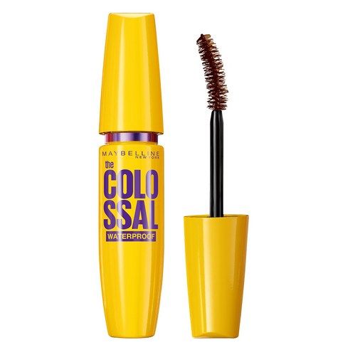 메이블린 뉴욕 콜로썰 워터프루프 마스카라 9.2ml, 리얼 브라운, 3개