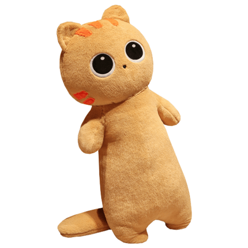 네이처타임즈 초롱초롱 고양이 인형 바디필로우, 그레이