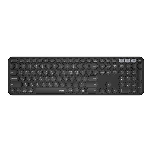 아이노트 블루투스 무선 멀티 커넥트 키보드, black, K50RB, 일반형