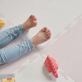 따사룸 유아 놀이방 PE 퍼즐매트, 벚꽃 핑크, 6개