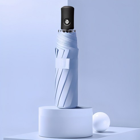 두발로 암막 접이식 3단 자동 우산 양산