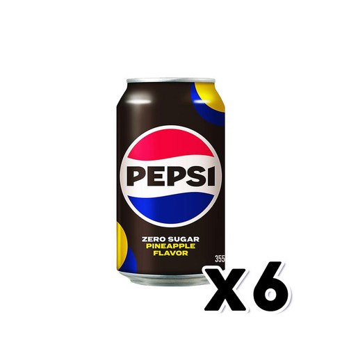 펩시 제로슈가 파인애플 탄산캔음료 355ml x 12개
