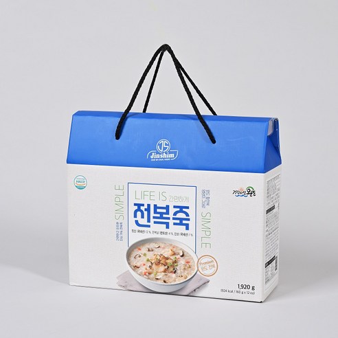 진심 전복죽 파우치(160g) 6개 묶음 한끼식사 간편 밀키트, 160g