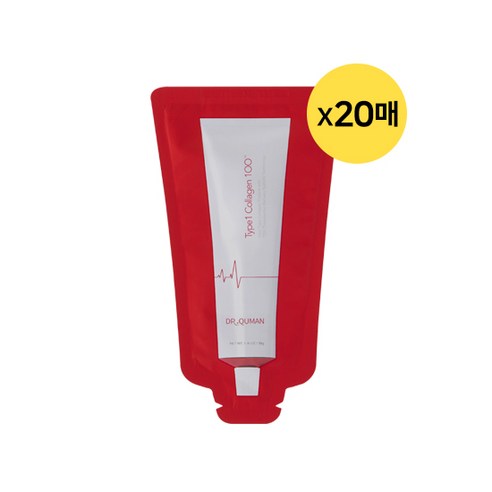 닥터큐먼 TYPE1 콜라겐 100 크림 마스크팩 10g 파우치, 30개