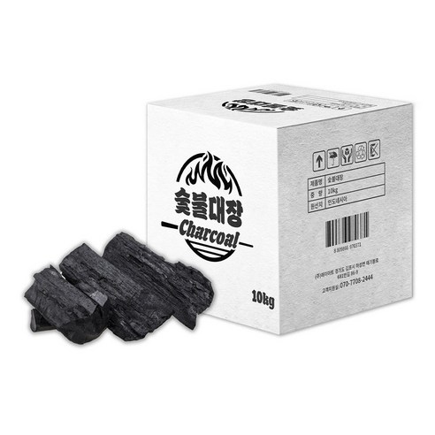 숯불대장 스파크 안튀고 불 붙이기 쉬운 바베큐참숯 10kg 1개