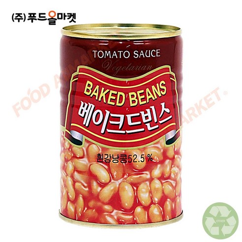 푸드올마켓_ 삼아 베이크드빈스 400g 원터치, 10개