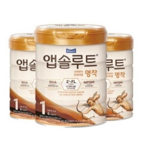 앱솔루트 명작 2FL 분유 1단계, 800g, 1개