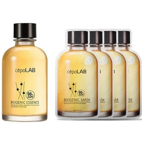 세포랩 클렙스 바이오제닉 세리포리아 락세라타 에센스 155ml + 30ml + 마스크 팩 (15g*4개) / 주름 미백 탄력, 1개