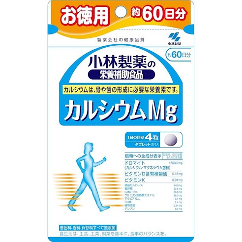 고바야시 영양 보조 식품 칼슘 MG 타블렛, 1개, 120정