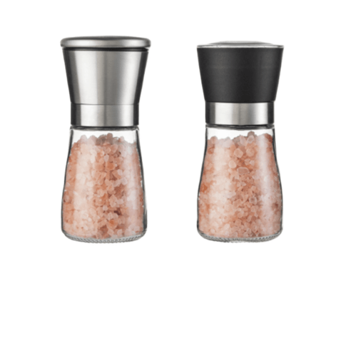 미네랄소금 히말라야핑크솔트 통후추 그라인더, 통후추 스텐 그라인더, 2개, 180ml