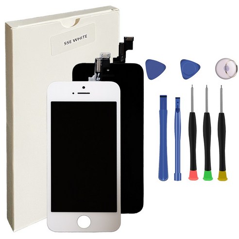 아이폰 5S / SE1 액정 1세대 자가 수리 교체 iPhone 5S / SE1 Display LCD, 수리공구키트 미포함, 1개, 아이폰5S/SE1 액정 블랙