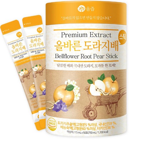 올즙 올바른 도라지배스틱, 1개, 750ml