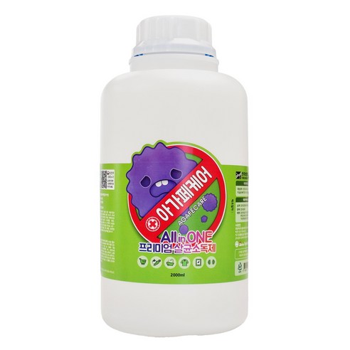 아가페케어 올인원 프리미엄 살균소독제, 500ml, 2개