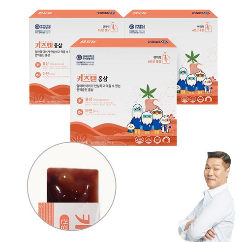 연세 키즈텐 홍삼 어린이 젤리 스틱, 600g, 1개