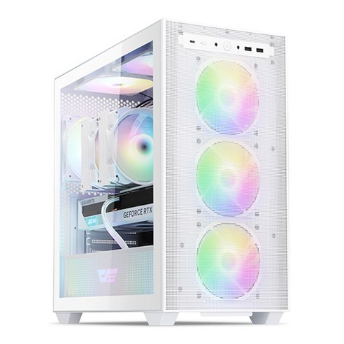 darkFlash 강화유리 MESH RGB 화이트 DBM60
