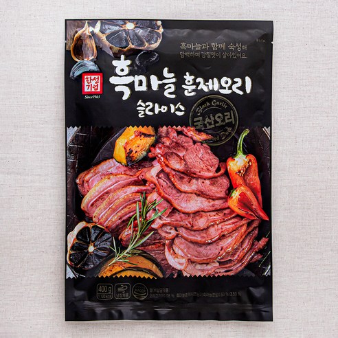 한성기업 흑마늘 훈제오리 슬라이스, 400g, 2개