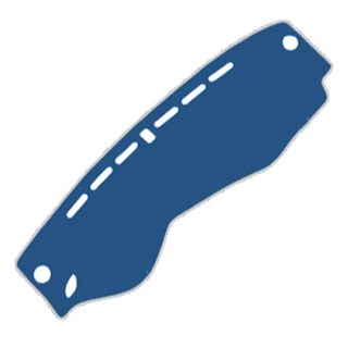 블랙라벨 샤무드 논슬립 대쉬보드커버 블루 + 멜란지, 현대, 제네시스 14~15년(센터 무 / HUD 유)