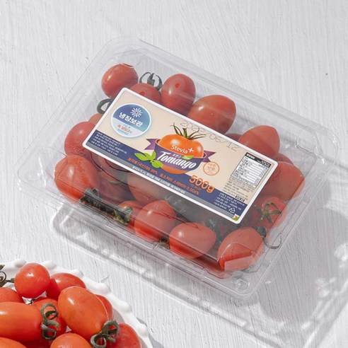 스테비아 대추 방울 토마토, 500g, 3개