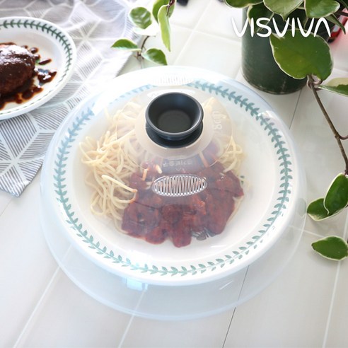 루멘 전자레인지용 그릇 덮개 푸드커버 24cm 2color, 그레이, 1개